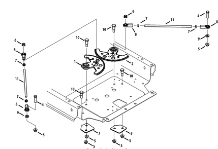 Steering Linkage Diagram and Parts List for RZT-S42ZERO (17AVCEDS710-17WVCEDS710)(2013) Cub Cadet Lawn Tractor